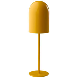 Jotex Žlut&aacute; kovov&aacute; nab&iacute;jec&iacute; stoln&iacute; LED lampa ARA