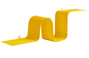 Jotex Žlut&aacute; kovov&aacute; n&aacute;stěnn&aacute; police CATERPILLAR 18