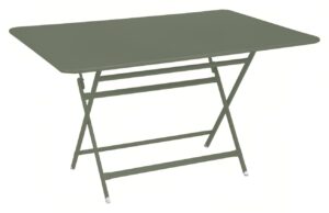 Kaktusově zelen&yacute; kovov&yacute; skl&aacute;dac&iacute; stůl Fermob Caract&eacute;re 128 x 90 cm