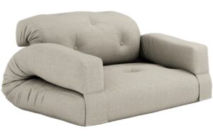 Karup Design Lněn&aacute; rozkl&aacute;dac&iacute; pohovka Hippo 140 cm