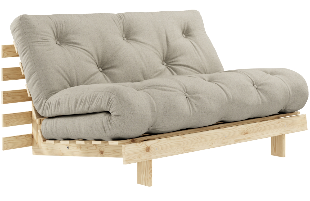 Karup Design Lněná rozkládací pohovka Roots 140 cm