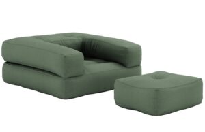 Karup Design Rozkl&aacute;dac&iacute; křeslo Cube s podnožkou