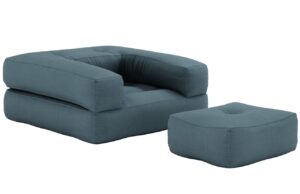 Karup Design Rozkl&aacute;dac&iacute; křeslo Cube s podnožkou