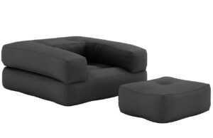 Karup Design Rozkl&aacute;dac&iacute; křeslo Cube s podnožkou