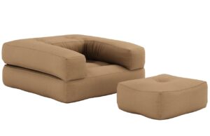 Karup Design Rozkl&aacute;dac&iacute; křeslo Cube s podnožkou