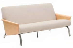 Kave Home B&eacute;žov&aacute; dubov&aacute; dvoum&iacute;stn&aacute; pohovka Amsen 165 cm