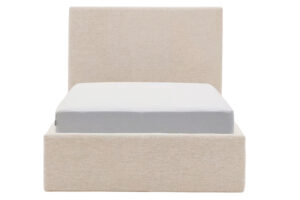 Kave Home B&eacute;žov&aacute; jednolůžkov&aacute; postel Nahiri 90 x 200 cm