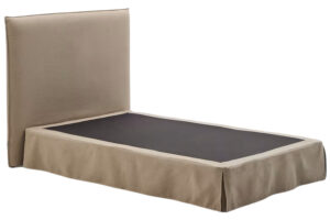 Kave Home B&eacute;žov&aacute; jednolůžkov&aacute; postel s čelem Jaira 90 x 200 cm