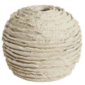 Kave Home B&eacute;žov&aacute; keramick&aacute; v&aacute;za Evania 21 cm