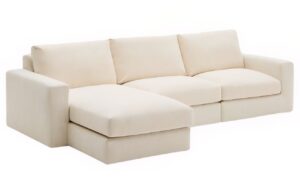 Kave Home B&eacute;žov&aacute; modul&aacute;rn&iacute; rohov&aacute; pohovka Alea 310 cm