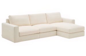 Kave Home B&eacute;žov&aacute; modul&aacute;rn&iacute; rohov&aacute; pohovka Alea 310 cm