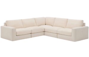 Kave Home B&eacute;žov&aacute; modul&aacute;rn&iacute; rohov&aacute; pohovka Alea 310 x 310 cm