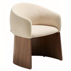 Kave Home B&eacute;žov&aacute; ořechov&aacute; j&iacute;deln&iacute; židle Bosca