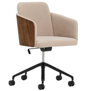 Kave Home B&eacute;žov&aacute; ořechov&aacute; konferenčn&iacute; židle Madai