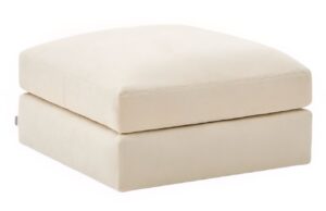 Kave Home B&eacute;žov&aacute; podnožka Alea 90 x 90 cm