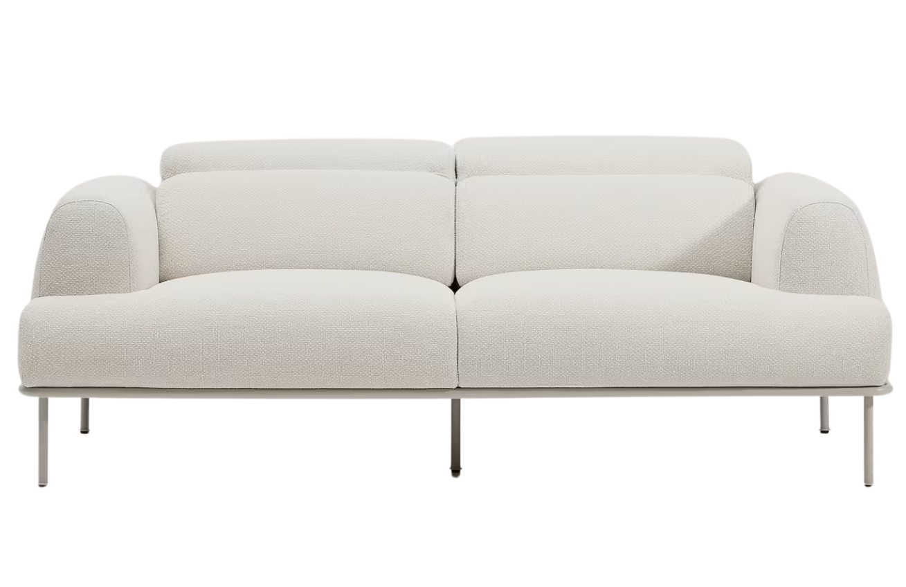 Kave Home Béžová pohovka Aurum 214 cm