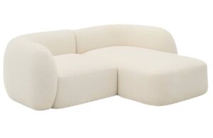 Kave Home B&eacute;žov&aacute; rohov&aacute; pohovka Martina 230 cm