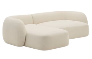 Kave Home B&eacute;žov&aacute; rohov&aacute; pohovka Martina 287 cm