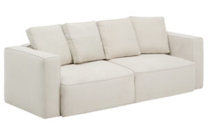 Kave Home B&eacute;žov&aacute; rozkl&aacute;dac&iacute; pohovka Marela 236 cm