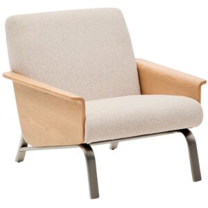 Kave Home B&eacute;žov&eacute; dubov&eacute; křeslo Amsen