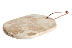 Kave Home B&eacute;žov&eacute; mramorov&eacute; serv&iacute;rovac&iacute; prk&eacute;nko Orlina 25 x 18 cm