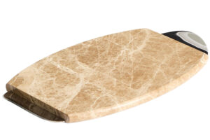 Kave Home B&eacute;žov&yacute; mramorov&yacute; serv&iacute;rovac&iacute; podnos Adoma 39