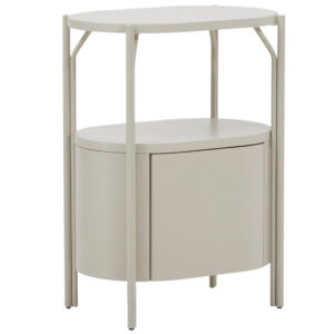 Kave Home B&iacute;l&aacute; lakovan&aacute; koupelnov&aacute; skř&iacute;ňka Arely 60 x 40 cm