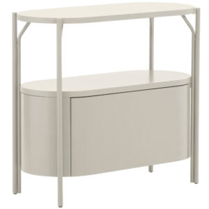 Kave Home B&iacute;l&aacute; lakovan&aacute; koupelnov&aacute; skř&iacute;ňka Arely 90 x 40 cm