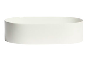 Kave Home B&iacute;l&eacute; keramick&eacute; umyvadlo na desku Ovara 50 x 31 cm