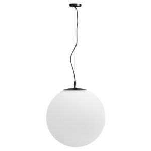 Kave Home B&iacute;l&eacute; skleněn&eacute; z&aacute;věsn&eacute; světlo Brisia 50 cm