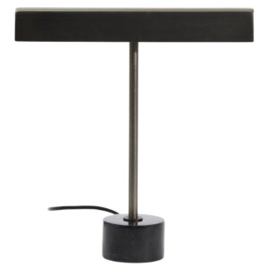 Kave Home Čern&aacute; kovov&aacute; stoln&iacute; lampa Lynor