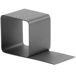 Kave Home Čern&aacute; kovov&aacute; zar&aacute;žka na knihy Mistra 10 cm