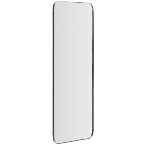 Kave Home Čern&eacute; kovov&eacute; z&aacute;věsn&eacute; zrcadlo Marco 100 x 30 cm