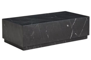 Kave Home Čern&yacute; mramorov&yacute; konferenčn&iacute; stolek Sorein 100 x 50 cm