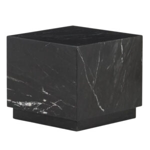 Kave Home Čern&yacute; mramorov&yacute; odkl&aacute;dac&iacute; stolek Sorein 40 x 40 cm