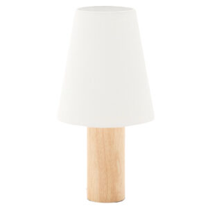 Kave Home Dřevěn&aacute; stoln&iacute; lampa Marga