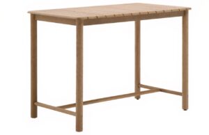 Kave Home Dřevěn&yacute; zahradn&iacute; barov&yacute; stůl Sori 138 x 78 cm