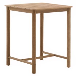 Kave Home Dřevěn&yacute; zahradn&iacute; barov&yacute; stůl Sori 78 x 78 cm