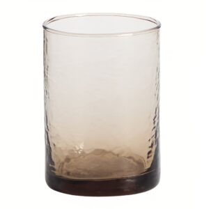 Kave Home Hněd&aacute; sklenička Obila