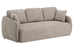 Kave Home Hnědo&scaron;ed&aacute; rozkl&aacute;dac&iacute; pohovka Laira 218 cm