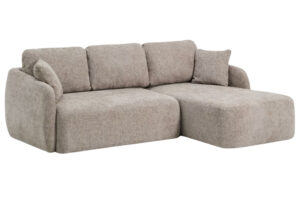 Kave Home Hnědo&scaron;ed&aacute; rozkl&aacute;dac&iacute; pohovka Laira 246 cm