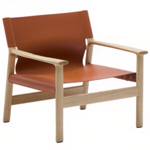 Kave Home Kožen&eacute; křeslo Jan