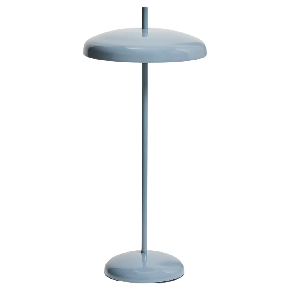 Kave Home Modrá kovová nabíjecí LED lampa Porte