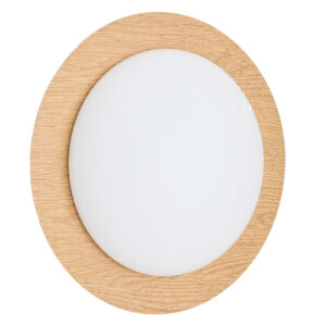 Kave Home N&aacute;stěnn&eacute; světlo Novae 40 cm s dřevěn&yacute;m efektem