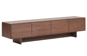 Kave Home Ořechov&yacute; TV stolek Norlen 200 x 40 cm