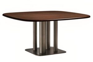 Kave Home Ořechov&yacute; j&iacute;deln&iacute; stůl Melvar 121 x 121 cm