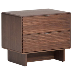 Kave Home Ořechov&yacute; nočn&iacute; stolek Norlen 60 x 40 cm