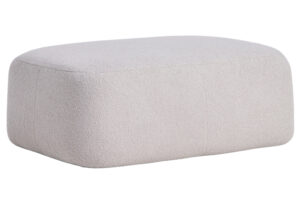 Kave Home &Scaron;ed&aacute; boucl&eacute; podnožka Martina 123 x 85 cm