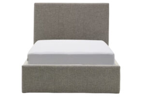 Kave Home &Scaron;ed&aacute; jednolůžkov&aacute; postel Nahiri 90 x 200 cm