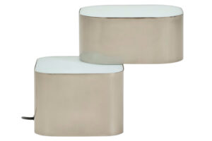 Kave Home &Scaron;ed&aacute; kovov&aacute; stoln&iacute; lampa Tanden